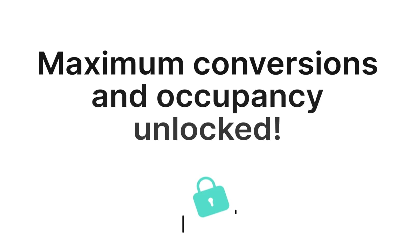 Animated occupancy and conversion message from OYO Maximize